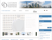 Tablet Screenshot of caterergoodman.com